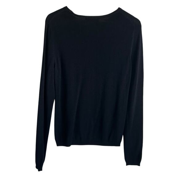 VTG Judith‎ Hart Women Silk Blend Sweater LP Black Sequins Geometric Mature Boho - Picture 3 of 7